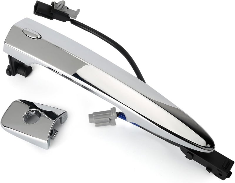 Jepacr 806469N00A Exterior Chrome Door Handle Front Left Driver Side, with Sensor and Smart Keyless Entry System, for 2009-2018 Nissan Sentra/Maxima/Murano/Leaf Replace# 80646-9N00A 806451AA0A - Image 1